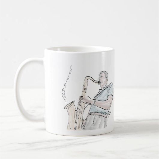 Mug Coltrane - Jazz Saxofonist (Gauche)