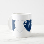Mug Colts d'Indianapolis Football Coeur Design (Devant gauche)