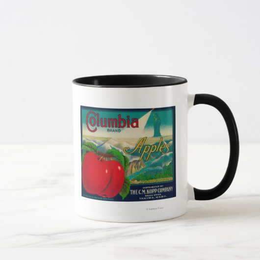 Mug Columbia Apple Crate LabelYakima, WA (Droite)