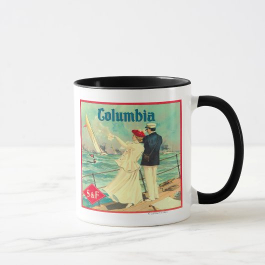 Mug Columbia Orange Étiquette (Droite)