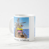 Mug "Columbus découvre ... son côté féminin" (Devant gauche)