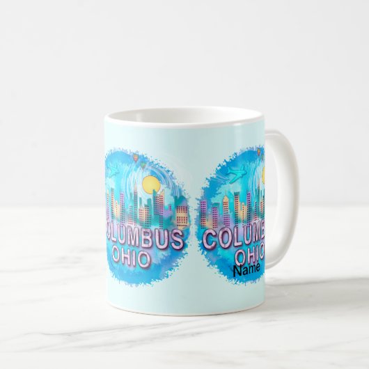 Mug Columbus Skyline (Devant droit)