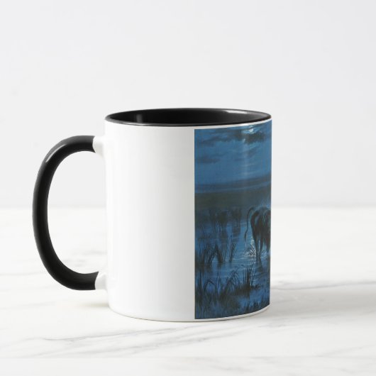 Mug Combat au clair de lune (Combat de buffles) (Gauche)