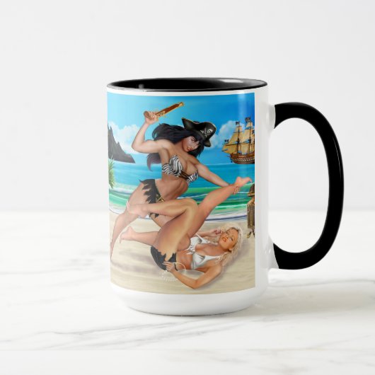 MUG COMBAT DE FILLE PIRATES (Droite)
