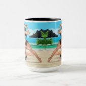 MUG COMBAT DE FILLE PIRATES (Centre)
