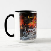 MUG COMBAT DE GUERRIÈRE DANS L'EAU (Gauche)