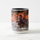MUG COMBAT DE GUERRIÈRE DANS L'EAU (Centre)
