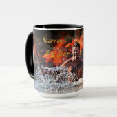MUG COMBAT DE GUERRIÈRE DANS L'EAU (Devant gauche)