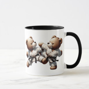 Mug Combat de karaté entre ours.