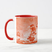MUG COMBAT DE NAVIRE PIRATE EN ROUGE (Gauche)