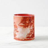 MUG COMBAT DE NAVIRE PIRATE EN ROUGE (Centre)