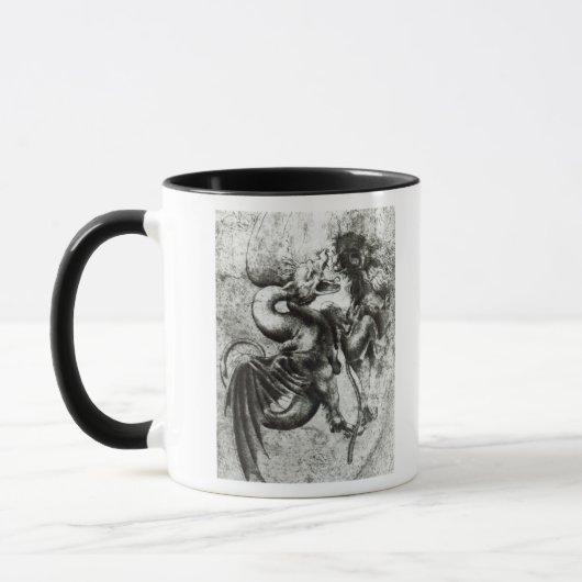 Mug Combat entre un dragon et un lion (Gauche)