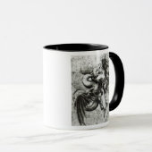 Mug Combat entre un dragon et un lion (Devant droit)