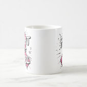 Mug Combats comme une fille | Conception pour la sensi (Centre)