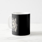 Mug Combattant de cage de boxe thaïlandaise de kickbox (Devant gauche)