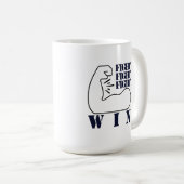 Mug Combattre, combattre, combattre, gagner (Devant droit)
