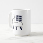 Mug Combattre, combattre, combattre, gagner (Devant gauche)