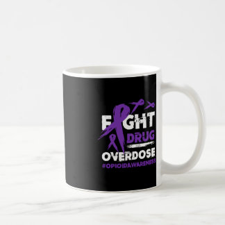 Mug Combattre la surdose de drogue Pruple Ribbon Opioï