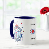 Mug Combattre le bon combat de la foi Red Blue Winner