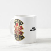 Mug Combattre le patchs croisé crâne et épées Médicale (Devant gauche)