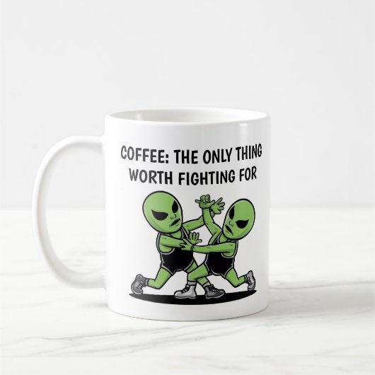 Mug Combattre les Aliens (Gauche)