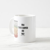 Mug Combien à peau épaisse êtes-vous ? (Couches de (Devant gauche)
