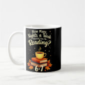 Mug Combien de nuits par semaine devriez-vous lire 6 7 (Gauche)