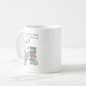 Mug Combien de nuits par semaine devriez-vous lire 6 7 (Devant gauche)