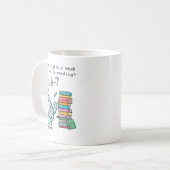 Mug Combien de nuits par semaine devriez-vous lire 6–7 (Devant gauche)