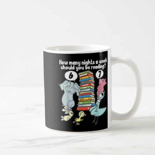Mug Combien de Soirs Par Semaine Devriez-Vous Lire_ 6– (Droite)