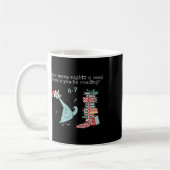 Mug Combien de soirs par semaine devriez-vous lire 6-7 (Gauche)