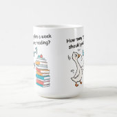 Mug Combien de soirs par semaine devriez-vous lire 6-7 (Centre)