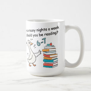 Mug Combien de soirs par semaine devriez-vous lire 6-7