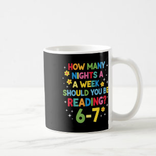 Mug Combien de soirs par semaine devriez-vous lire 6-7