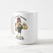 Mug Combien de squats ? Diddly – Funny Rooster Gym (Devant gauche)
