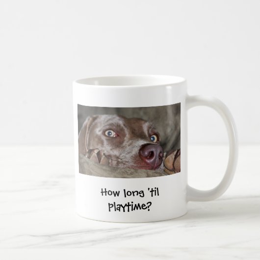 Mug Combien de temps 'jusqu'aux heures de récréation ? (Droite)
