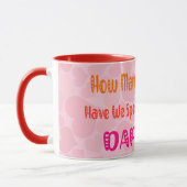 Mug Combien De Valentines; Citation Romantique (Gauche)