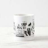 Mug Combinat métallurgique industriel silhouette (Centre)