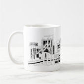 Mug Combinat métallurgique industriel silhouette (Gauche)