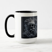 Mug combiné à crâne orné, 15 oz (Gauche)