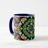 Mug combiné aux couleurs brésiliennes (Devant gauche)