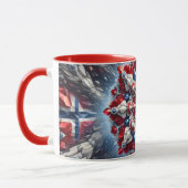 Mug combiné aux couleurs norvégiennes (Gauche)