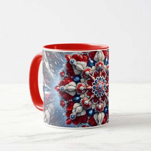 Mug combiné aux couleurs norvégiennes (Devant gauche)