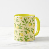 Mug Combiné botanique citron  (Devant droit)