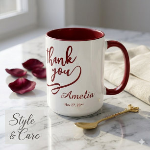 Mug Combiné de 450ml "Remerciements Élégants" pour