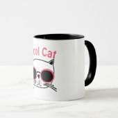 Mug combiné de chat cool (Devant droit)