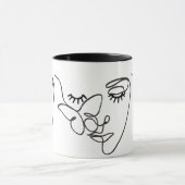 Mug combiné de la collection Face 11 Oz (Centre)