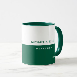 Mug combiné de profession avec nom - Concepteur
