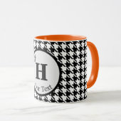 Mug Combiné Monogramme Cute Halloween Houndstooth (Devant droit)