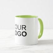 Mug combo - 11 oz, chaux (Devant droit)